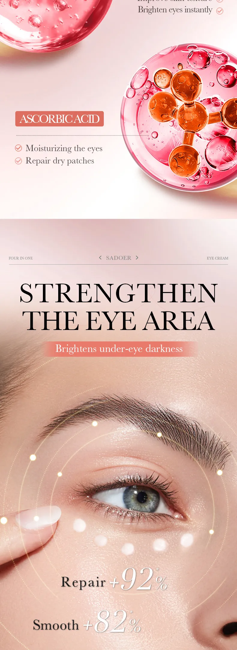4-in-1 Repair Eye Cream for Firming and Nourishing - SADOER 6 4in1 eye cream SPU821557721285 12465