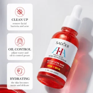 Acne Treatment Serum with AHA Blemish Fading & Hydrating - SADOER