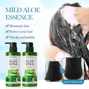 SADOER Aloe Vera Shampoo for Deep Cleansing & Refreshing 500ml