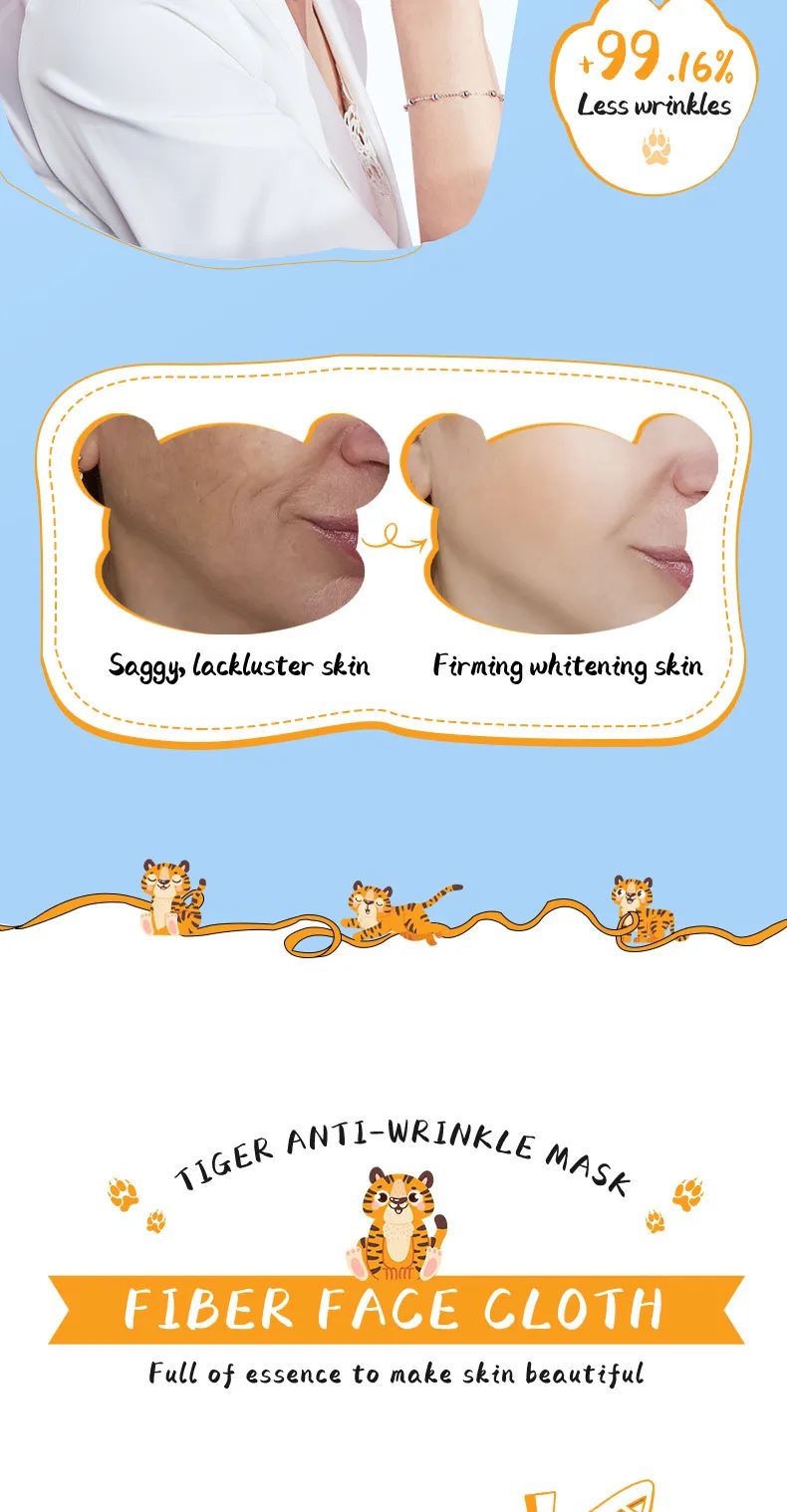 Animal Pattern Hydrating & Moisturizing Face Mask 25g - SADOER 6 animal pattern mask SPU729829837975 5634