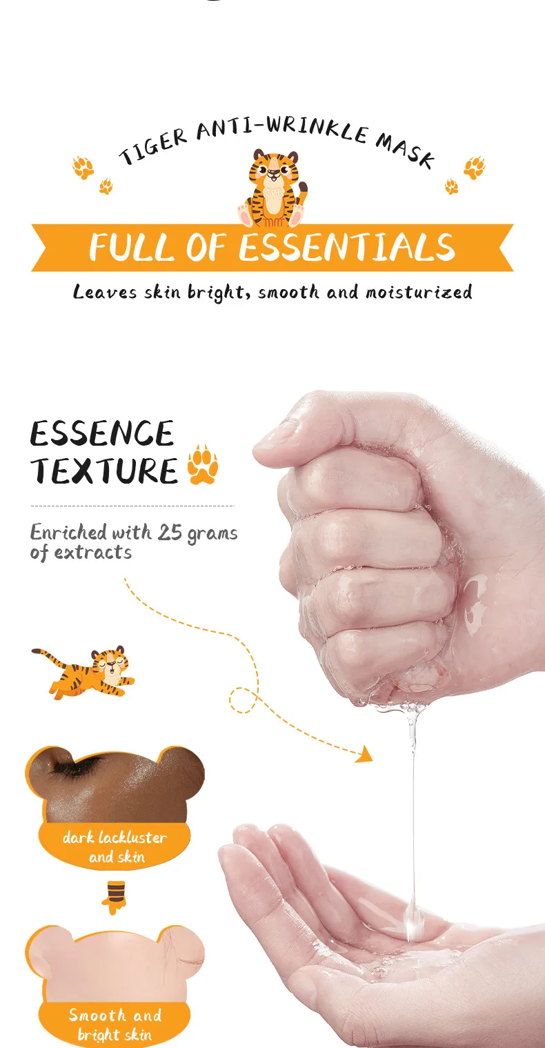 Animal Pattern Hydrating & Moisturizing Face Mask 25g - SADOER 10 animal pattern mask SPU729829837975 5638