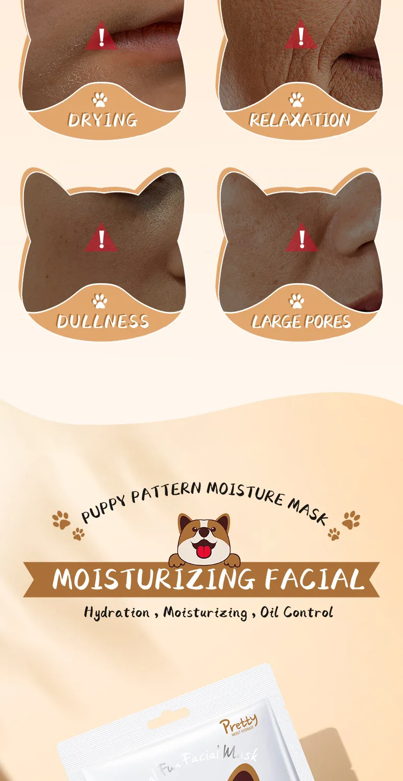 Animal Pattern Hydrating & Moisturizing Face Mask 25g - SADOER 19 animal pattern mask SPU729829837975 5647