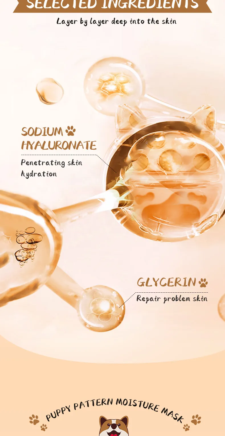 Animal Pattern Hydrating & Moisturizing Face Mask 25g - SADOER 22 animal pattern mask SPU729829837975 5650