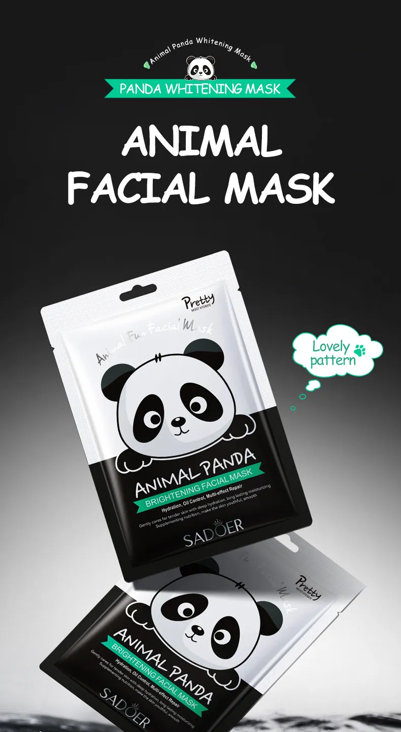 Animal Pattern Hydrating & Moisturizing Face Mask 25g - SADOER 29 animal pattern mask SPU729829837975 5657