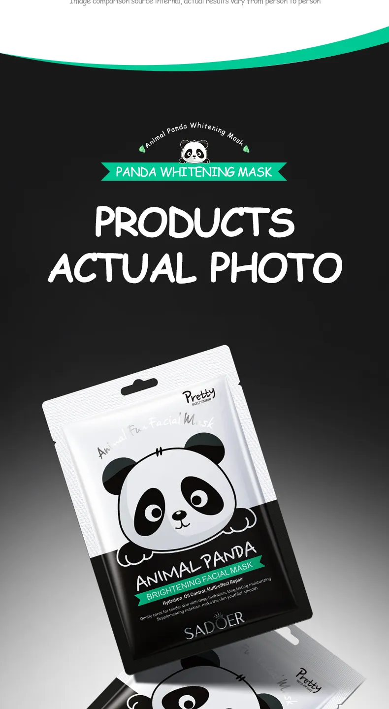 Animal Pattern Hydrating & Moisturizing Face Mask 25g - SADOER 38 animal pattern mask SPU729829837975 5666