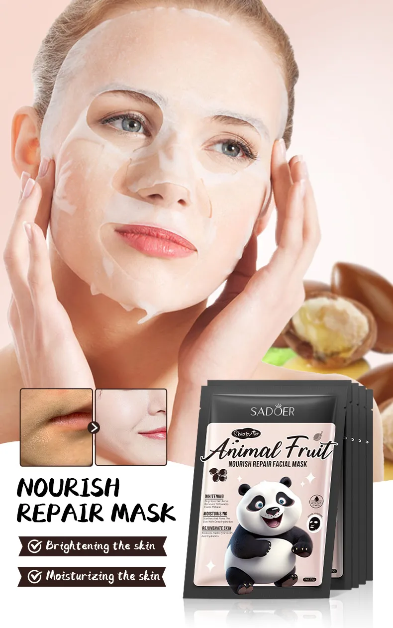 SADOER Animal Series Mask 25g - Nourishing & Hydrating Face Mask 2 animal series mask SPU792200607092 9341