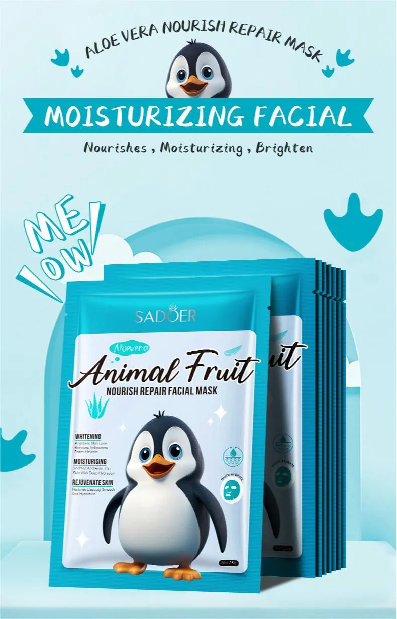 SADOER Animal Series Mask 25g - Nourishing & Hydrating Face Mask 13 animal series mask SPU792200607092 9352