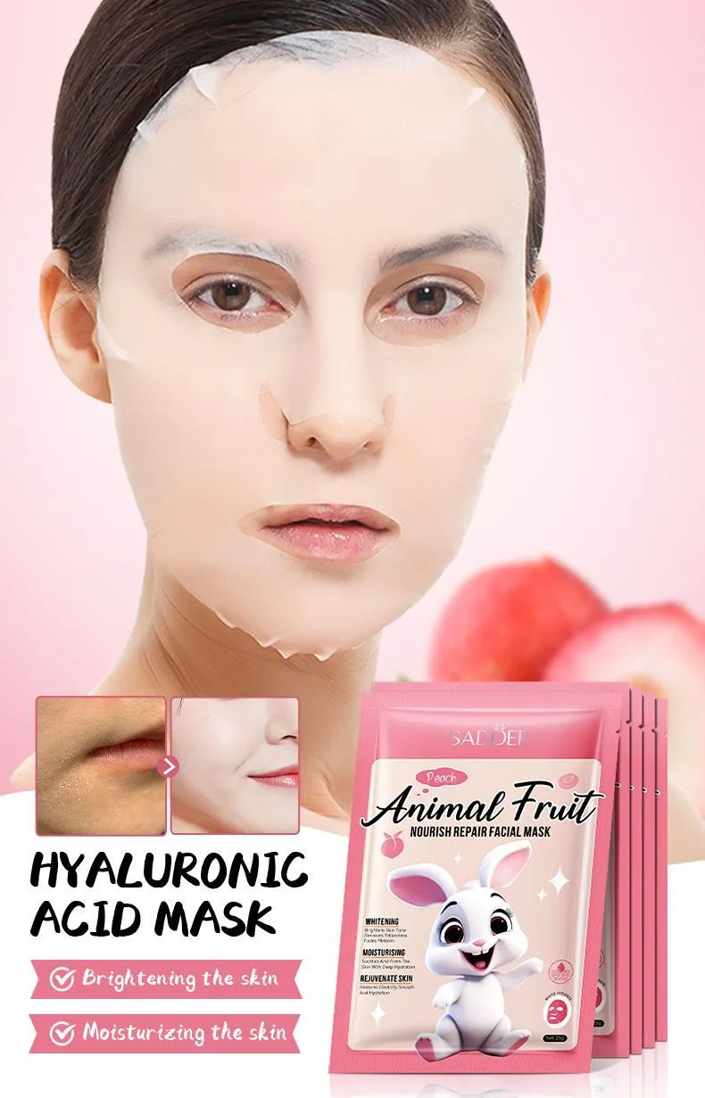 SADOER Animal Series Mask 25g - Nourishing & Hydrating Face Mask 20 animal series mask SPU792200607092 9359