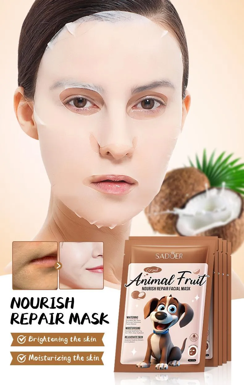 SADOER Animal Series Mask 25g - Nourishing & Hydrating Face Mask 32 animal series mask SPU792200607092 9371