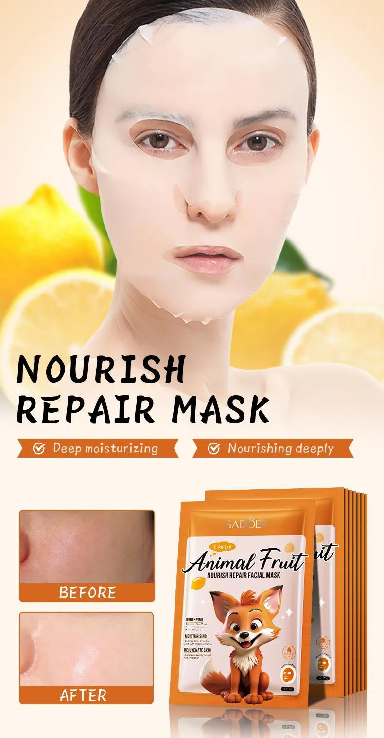 SADOER Animal Series Mask 25g - Nourishing & Hydrating Face Mask 36 animal series mask SPU792200607092 9375
