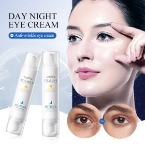 SADOER Anti-Wrinkle Eye Cream with Vitamin C & Retinol for Day & Night