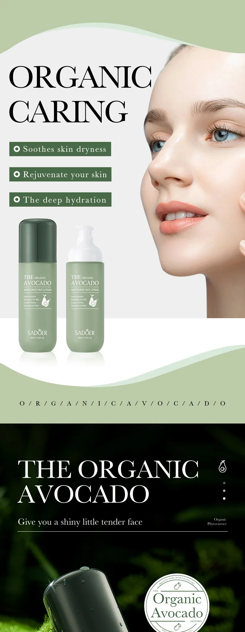 SADOER Avocado Beauty Set 6-Piece Cleansing & Moisturizing Skincare Kit 40 avocado beauty set SPU702872222494 3219