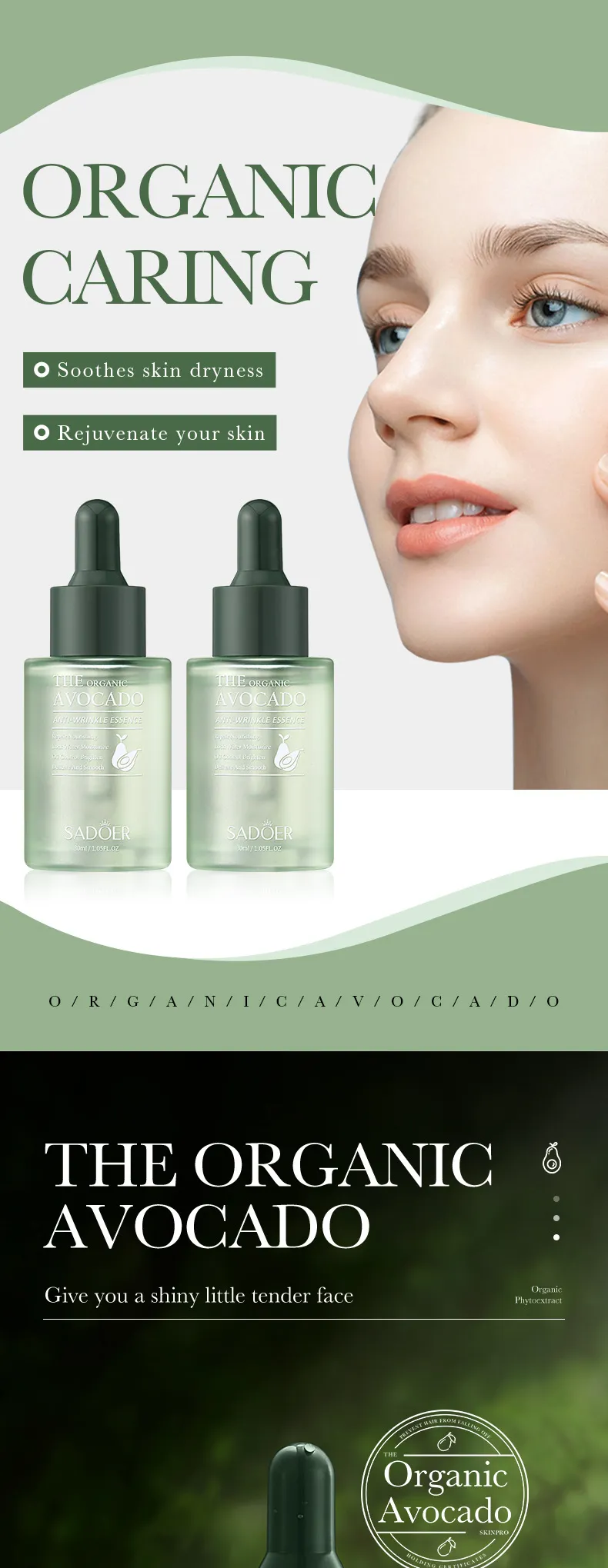 SADOER Avocado Beauty Set 6-Piece Cleansing & Moisturizing Skincare Kit 60 avocado beauty set SPU702872222494 3239