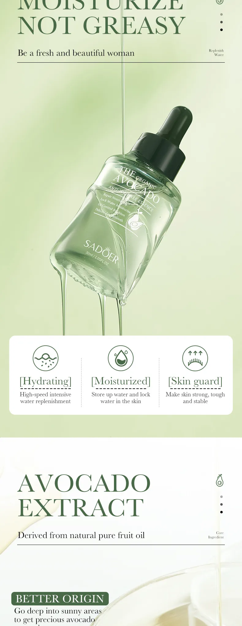 SADOER Avocado Beauty Set 6-Piece Cleansing & Moisturizing Skincare Kit 62 avocado beauty set SPU702872222494 3241