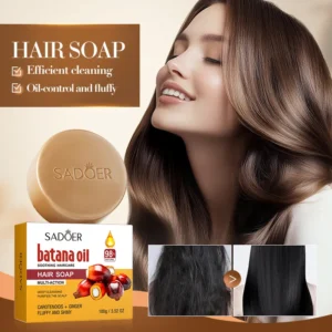 Batana Hair Soap for Deep Cleansing and Scalp Care 100g SADOER