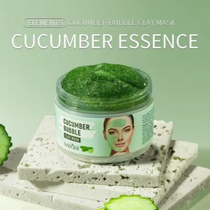 SADOER Bubble Clay Mask 100g - Deep Cleansing Cucumber & Peach Formula