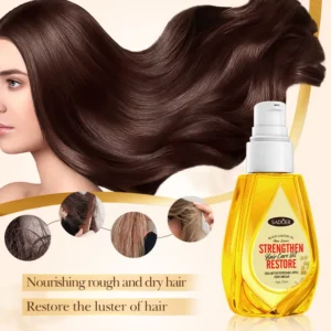 Black Castor Oil Hair Serum for Moisturizing and Smooth Hair by SADOER