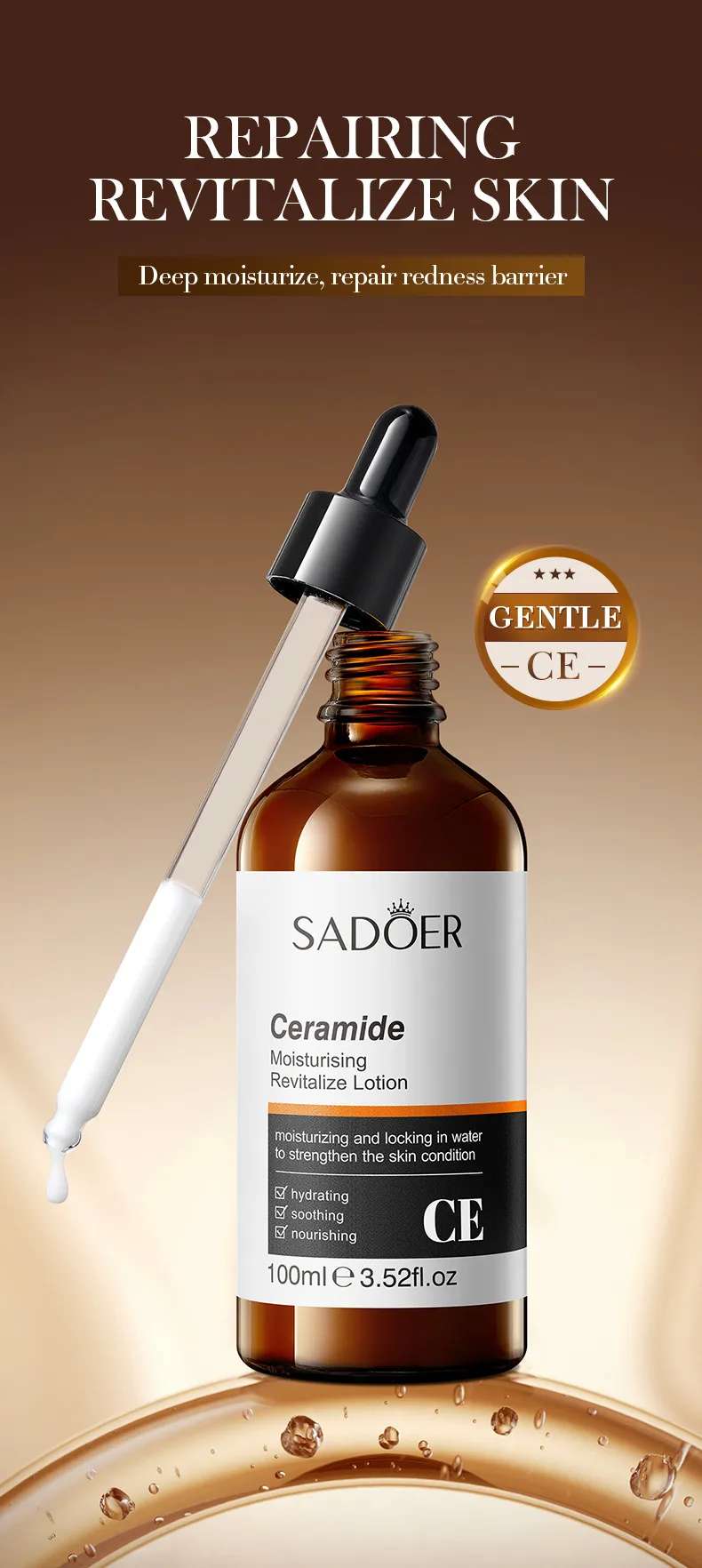 Ceramide Hydrating Moisturizer Skin Renewal Lotion - SADOER 1 ceramide renewal lotion SPU879510106607 16702