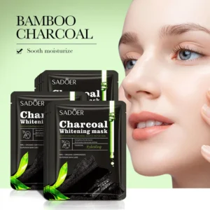 Charcoal Black Mask for Skin Whitening and Hydrating by SADOER