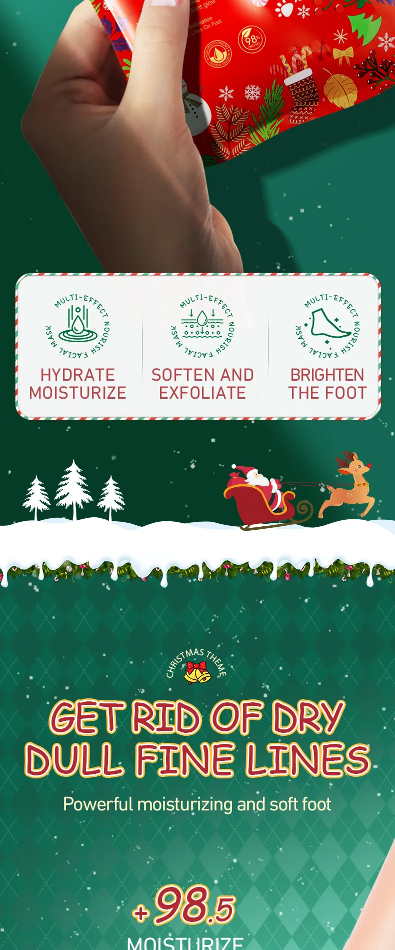 Niacinamide Foot Mask Exfoliating Care Christmas Edition - SADOER 15 christmas niacinamide foot SPU816094992536 11664
