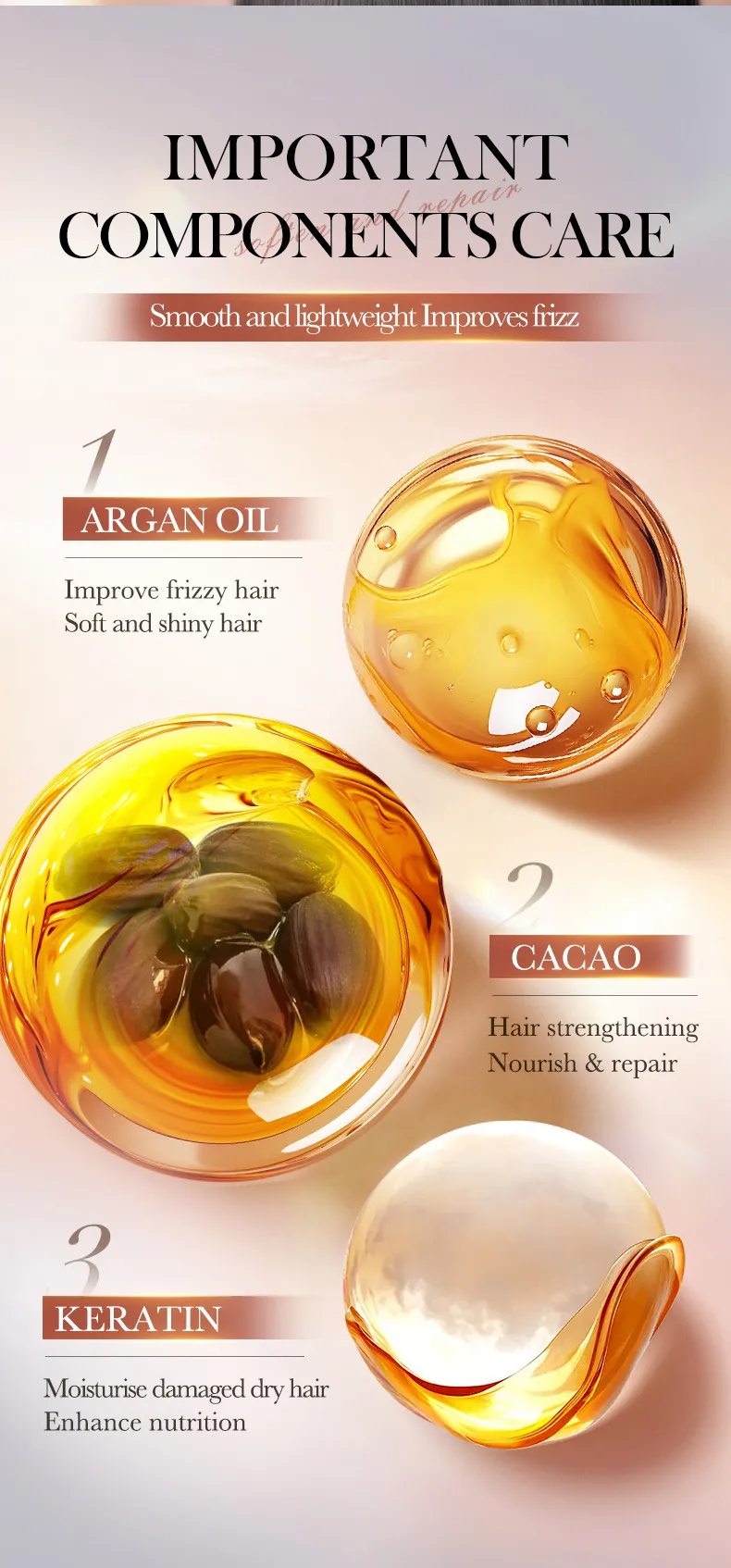 Cocoa Oil Hair Conditioner for Repairing and Nourishing Hair - SADOER 6 cocoa hair conditioner SPU825157707457 12983