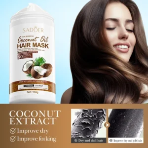 SADOER Coconut Nourishing Hair Mask for Silky & Bouncy Hair (950g)