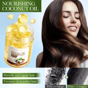 Coconut Oil Hair Conditioner with Nourishing Oil Capsules - SADOER