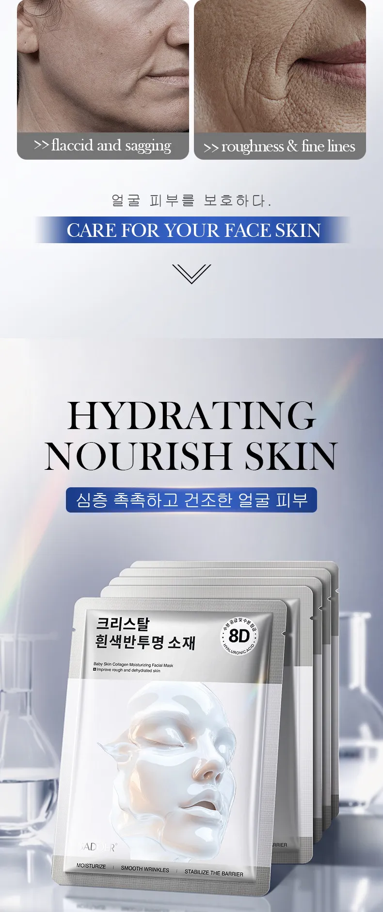 Collagen Renewal Mask for Brightening and Hydrating (30ml) - SADOER 3 collagen renewal mask SPU912101153598 18662