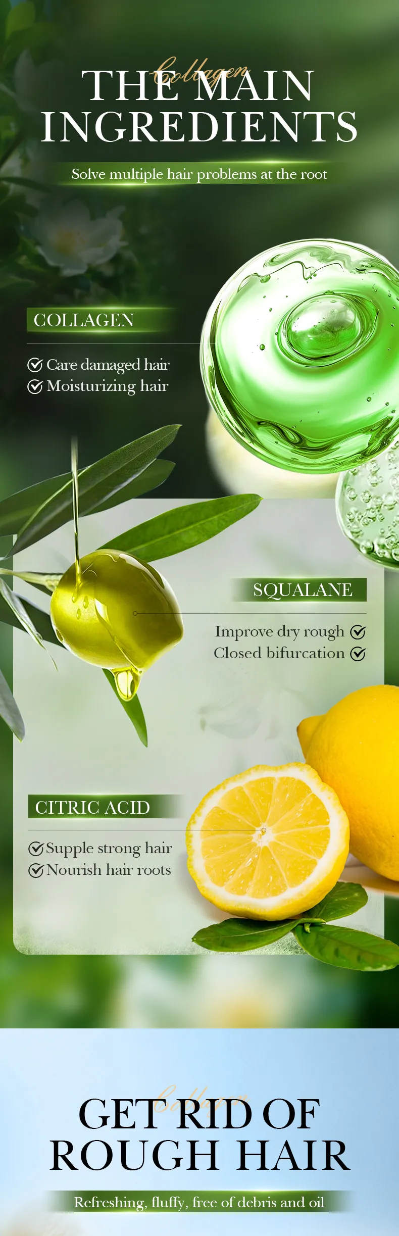 Collagen Hair Mask for Smoothing and Nourishing Volume - SADOER 4 collagen smoothing mask SPU828795329741 13426