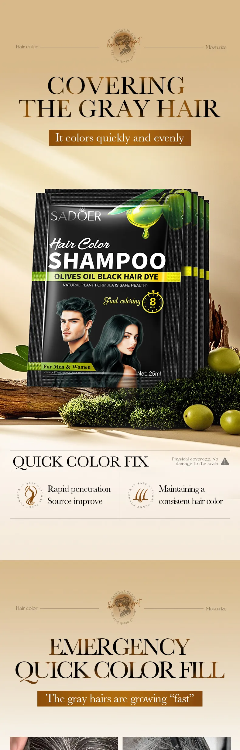 Olive Oil Conditioner Sheet for Color Care 25ml SADOER 1 conditioner sheet SPU914331399346 18752