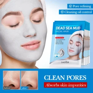 Dead Sea Mud Mask for Deep Cleansing and Blackhead Removal - SADOER