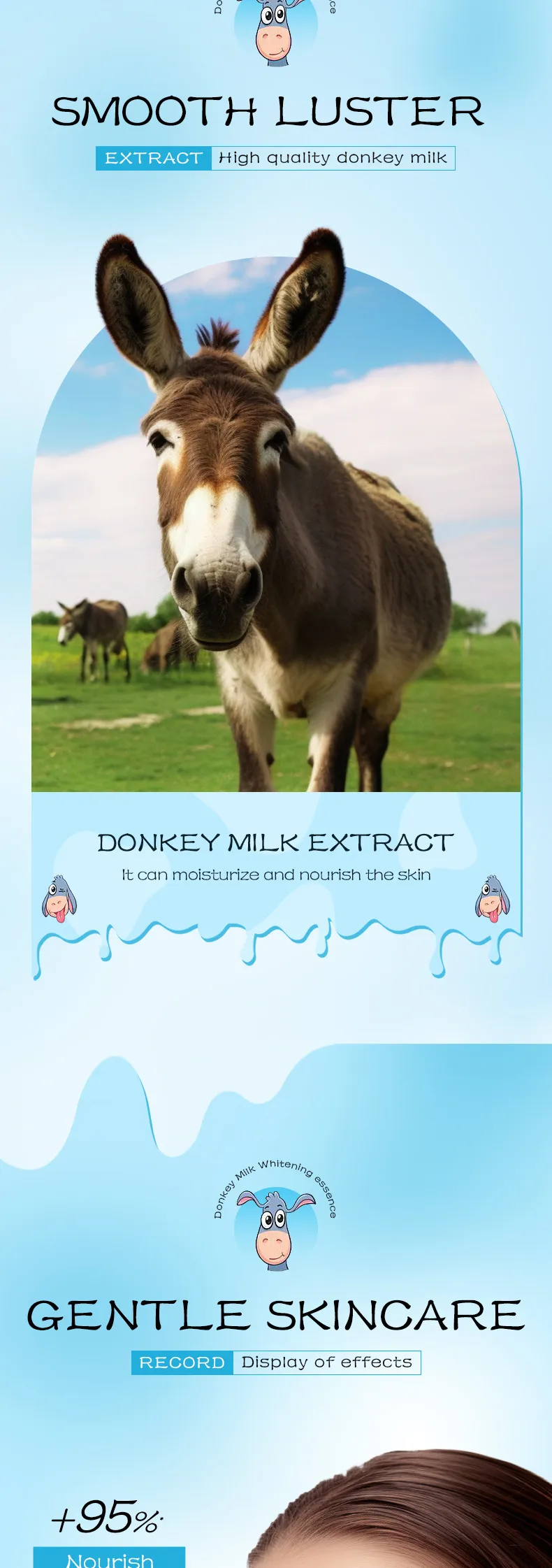Donkey Milk Whitening Serum for Brightening and Hydrating Skin by SADOER 4 donkey milk serum SPU817355498604 11865