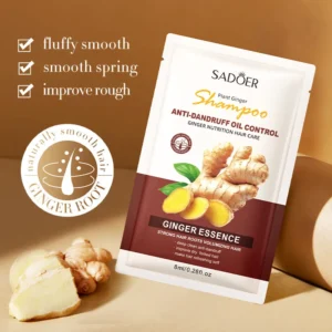 Ginger Shampoo Sachet Moisturizing Portable Clean - SADOER