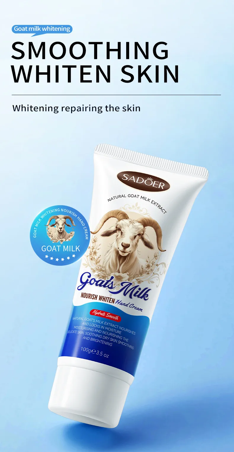 Goat Milk Hand Cream Whitening & Moisturizing - SADOER 1 goat milk hand cream SPU858017062793 15487