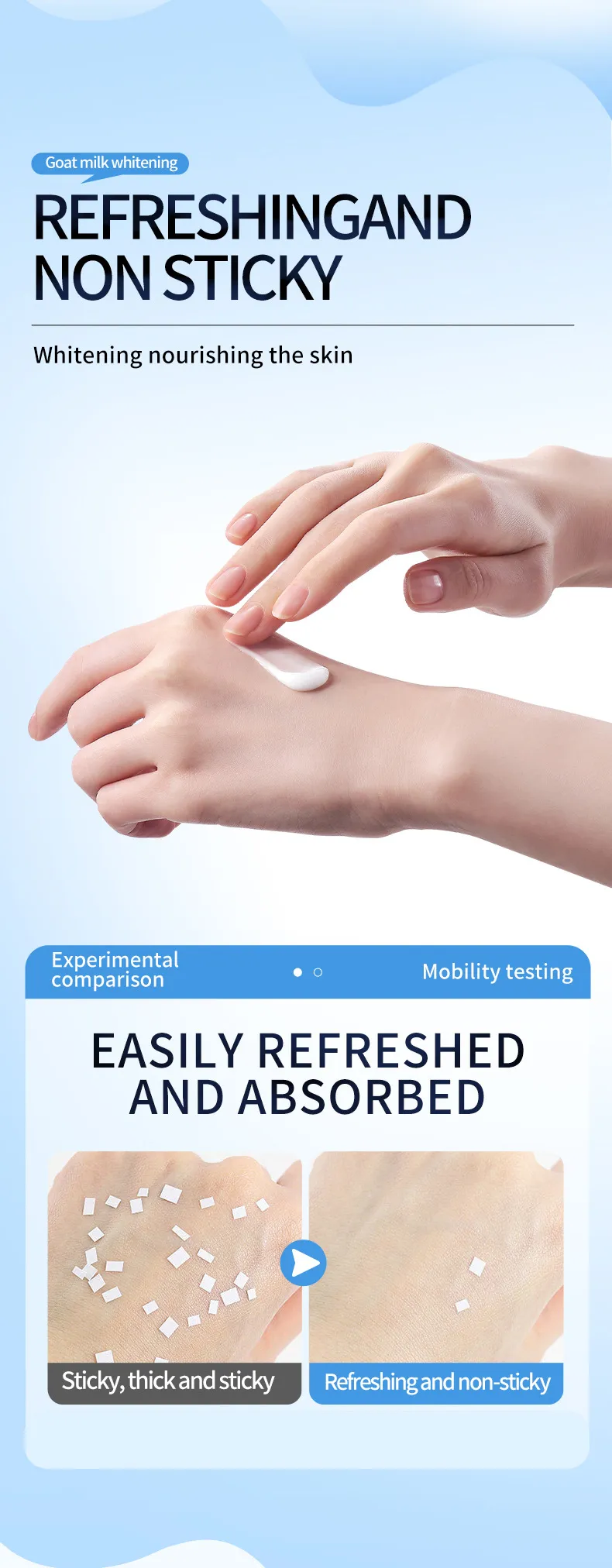 Goat Milk Hand Cream Whitening & Moisturizing - SADOER 8 goat milk hand cream SPU858017062793 15494