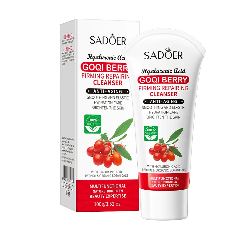 SADOER 100g Goji Berry Cleanser Anti-Wrinkle Repair - Review 1 SADOER Goji Berry Cleanser packaging