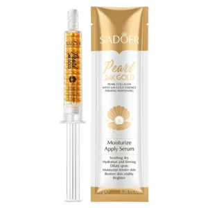 24K Gold Pearl Collagen Serum for Radiant and Hydrated Skin - SADOER