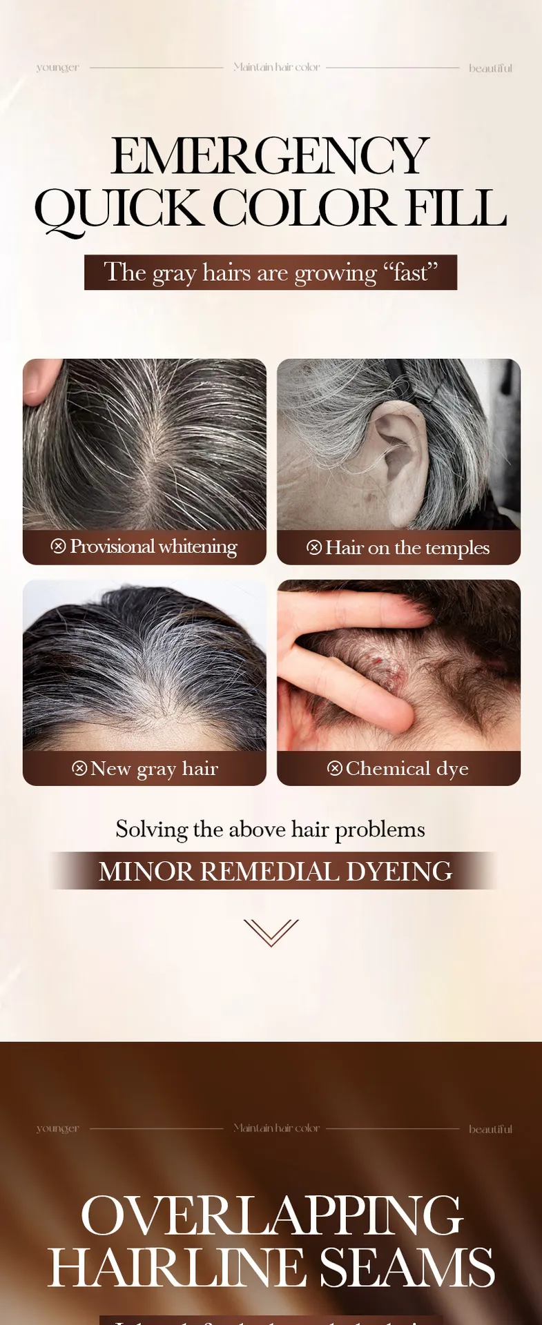 Black Hair Color Pen Nourishing Conditioner 3.8g - SADOER 2 hair color pen SPU915600828262 18818