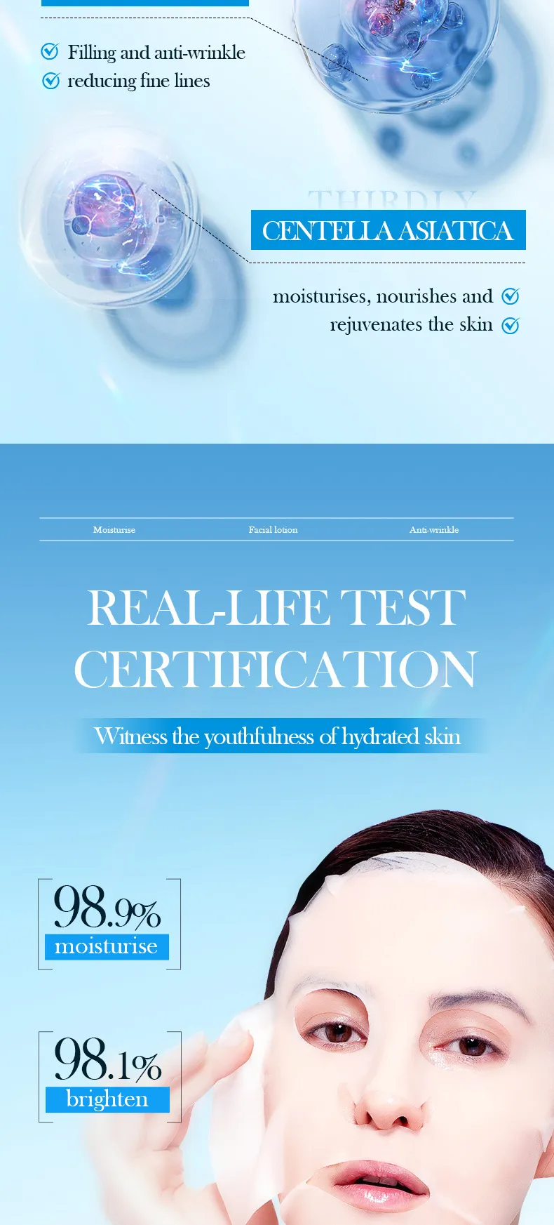 Hyaluronic Acid Mask for Anti-Wrinkle & Intense Hydration - SADOER 6 hyaluronic acid mask SPU768941537589 7977