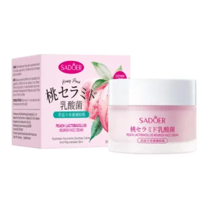 Lactobacillus Face Cream Peach Nourishing 50g - SADOER