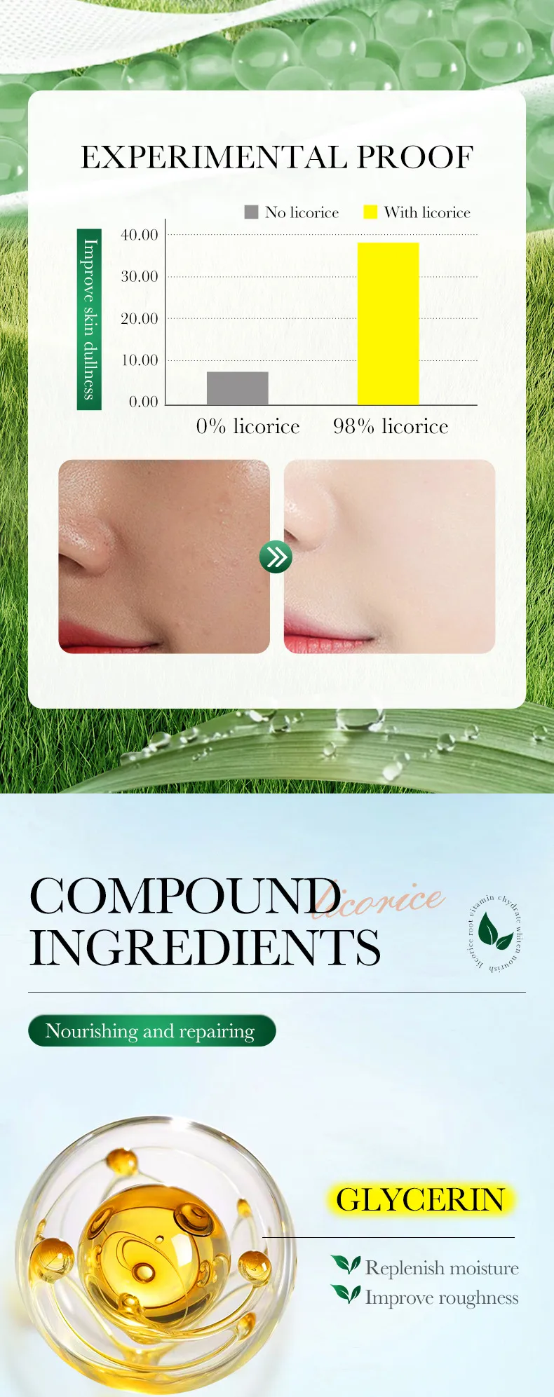 Licorice VC Whitening Gel for Brightening & Hydration - SADOER 5 licorice whitening gel SPU820129803796 12241