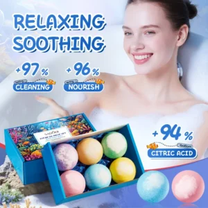 SADOER 6-Piece Ocean Bath Salt Set for Cleansing & Aroma