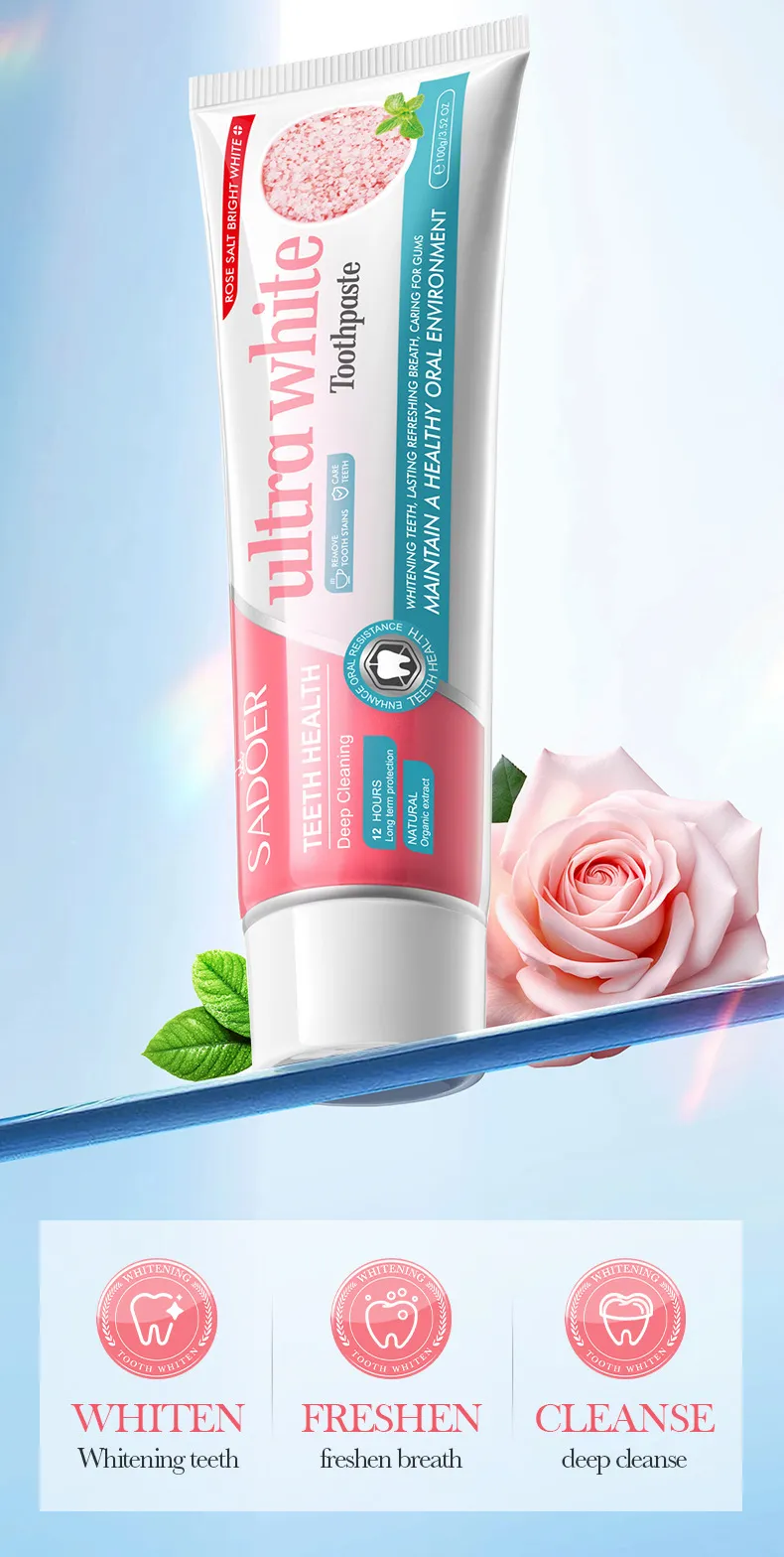 SADOER Rose Salt Whitening Toothpaste for Stain Removal & Gum Care 5 rose salt toothpaste SPU818898738847 12065