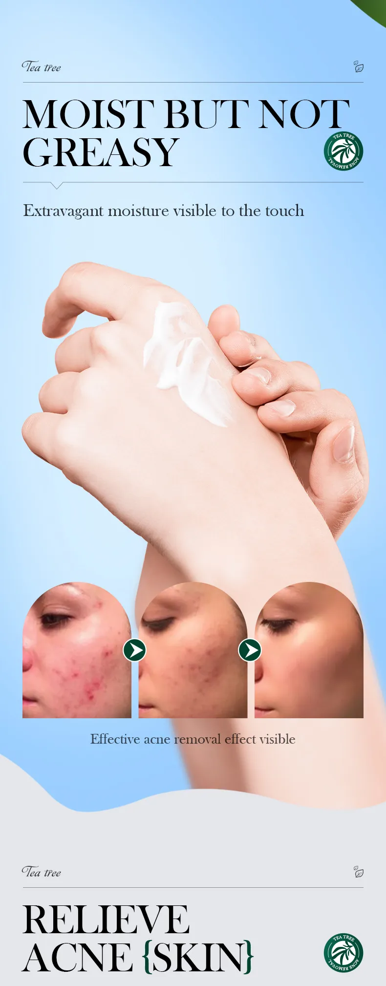 SADOER Tea Tree Skincare 5-Piece Cleansing and Hydrating Set 20 tea tree skincare set SPU717188548322 4545
