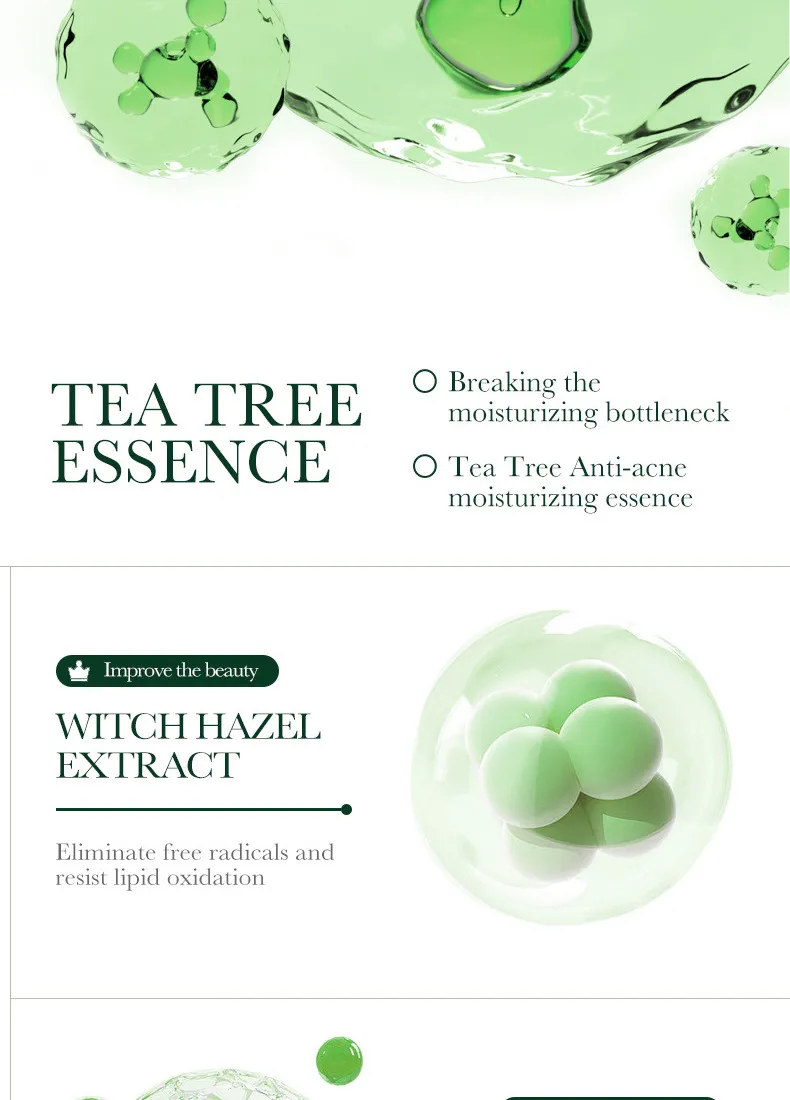 SADOER Tea Tree Skincare 5-Piece Cleansing and Hydrating Set 53 tea tree skincare set SPU717188548322 4578