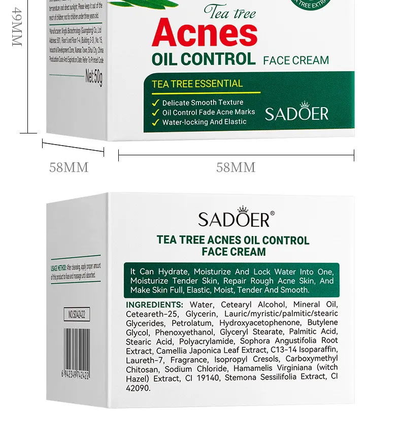 SADOER Tea Tree Skincare 5-Piece Cleansing and Hydrating Set 62 tea tree skincare set SPU717188548322 4587