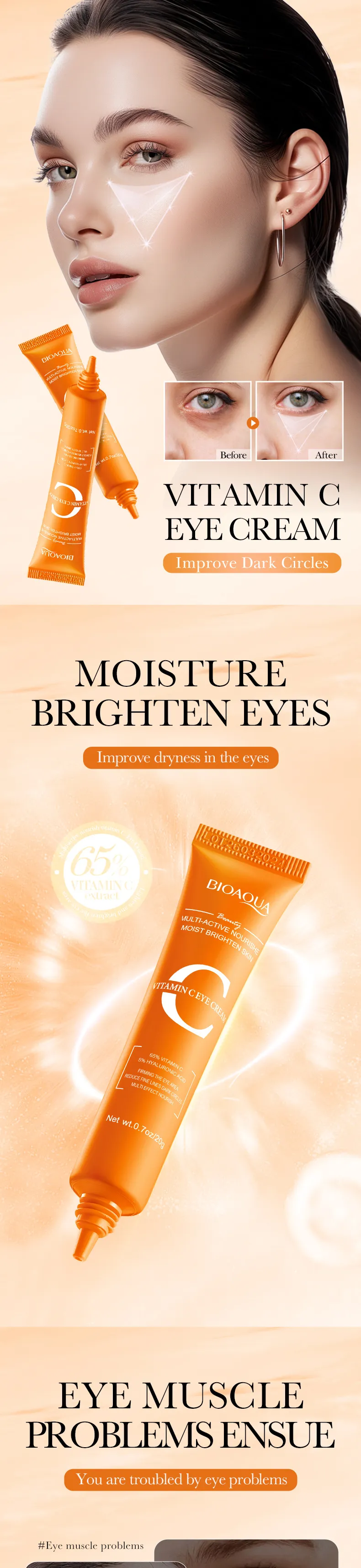 Vitamin C Eye Cream for Nourishing and Hydrating - SADOER 2 vitamin c eye cream SPU806698127470 10490
