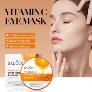 SADOER Vitamin C Eye Mask for Dark Circles and Wrinkles