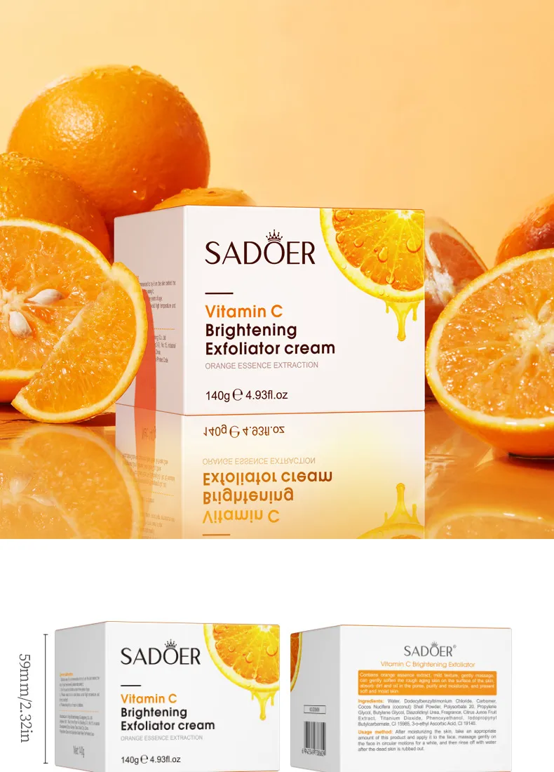 Vitamin C Gel Scrub for Deep Cleansing and Exfoliating - SADOER 16 vitamin c gel scrub SPU695545625183 2622