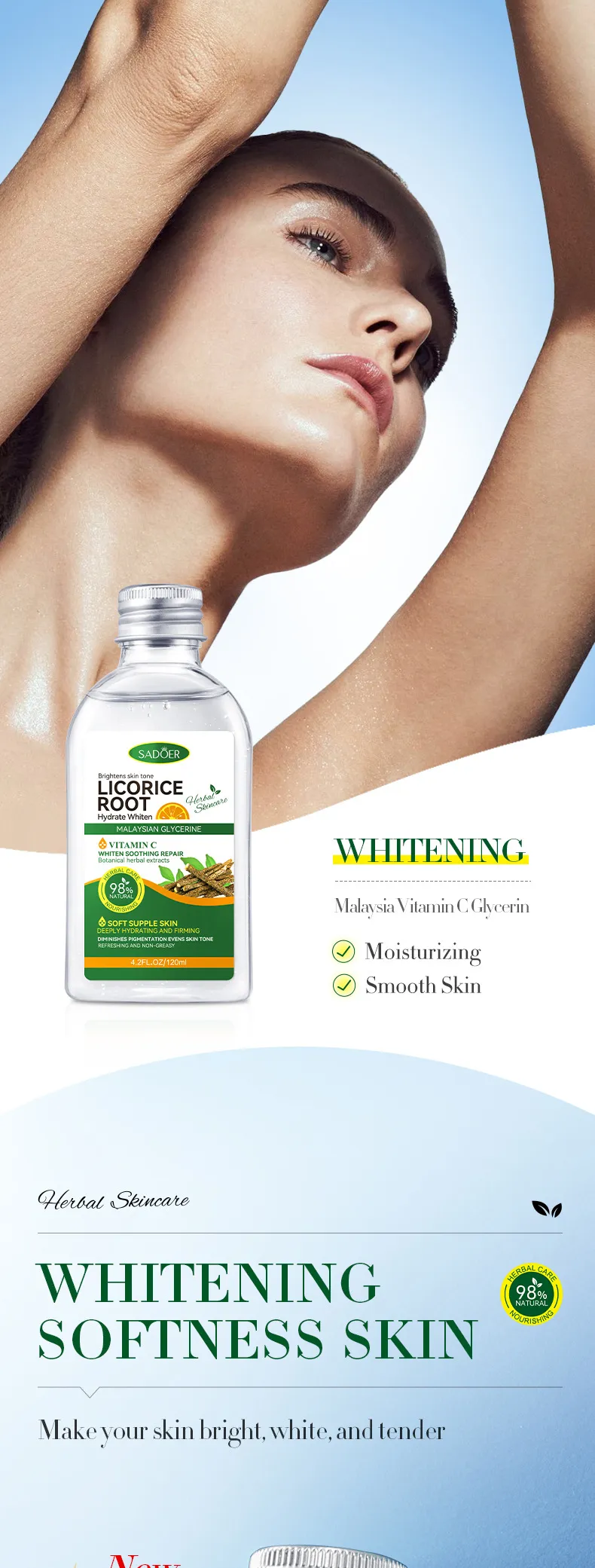 Whitening Malaysian Glycerin Licorice Brightening Oil - SADOER 1 whitening brightening oil SPU793477282800 9537